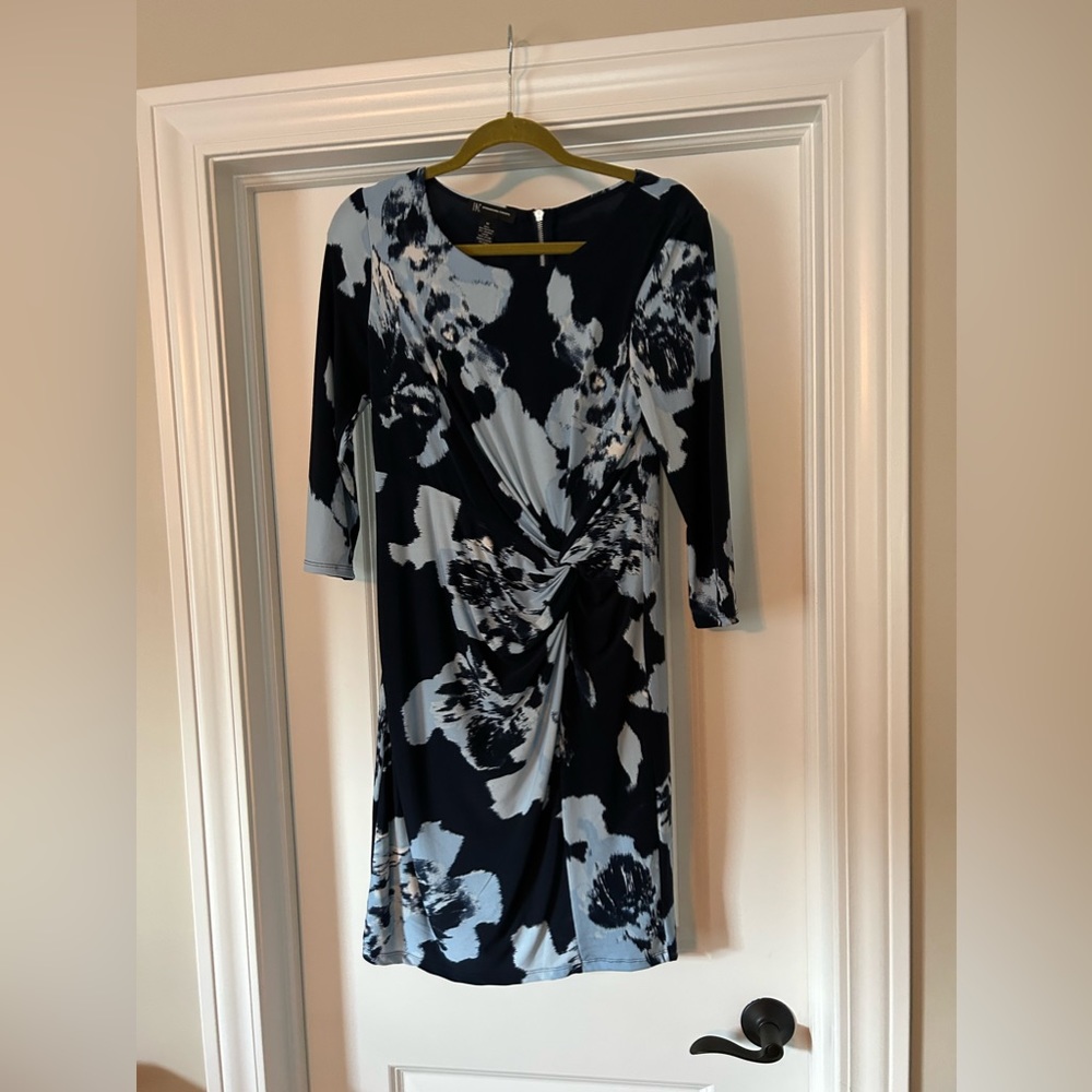 Navy and light blue dress